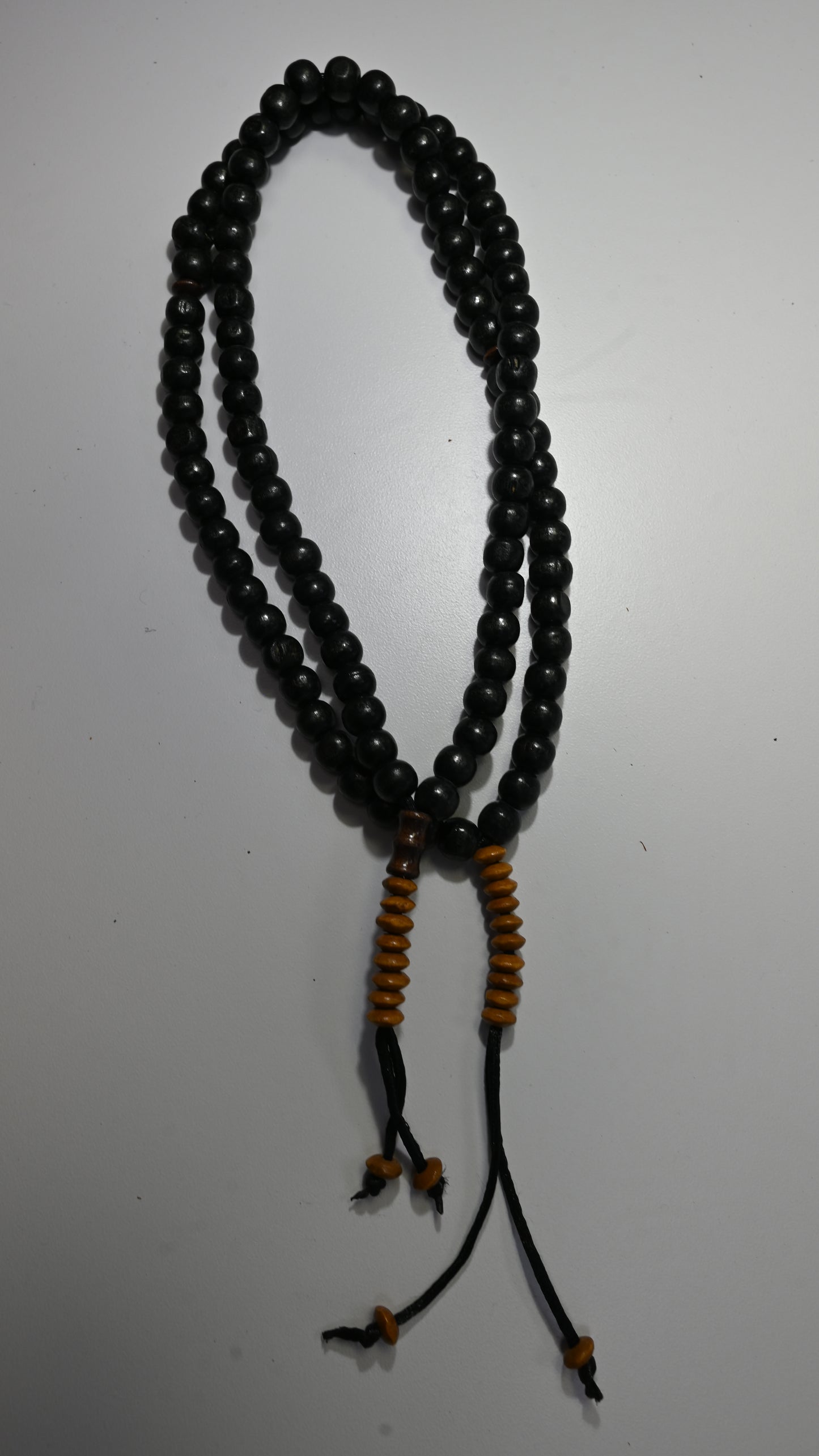 99 Black Dhikr Beads w/ Brown Accent