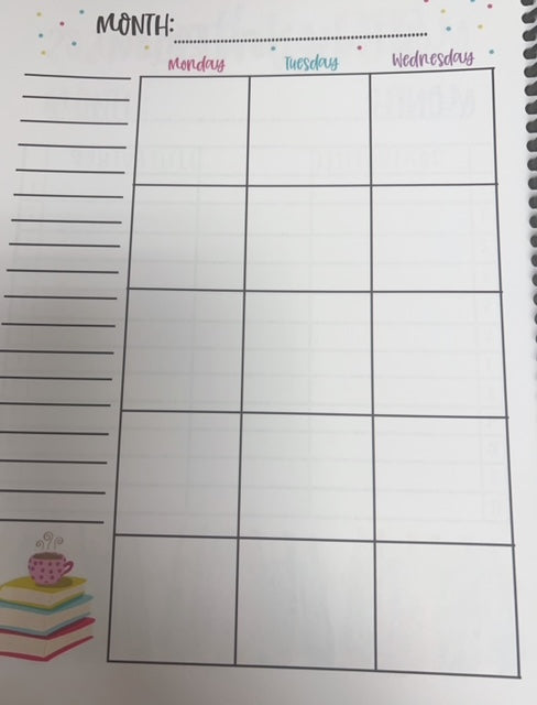 The Book Lover's Planner