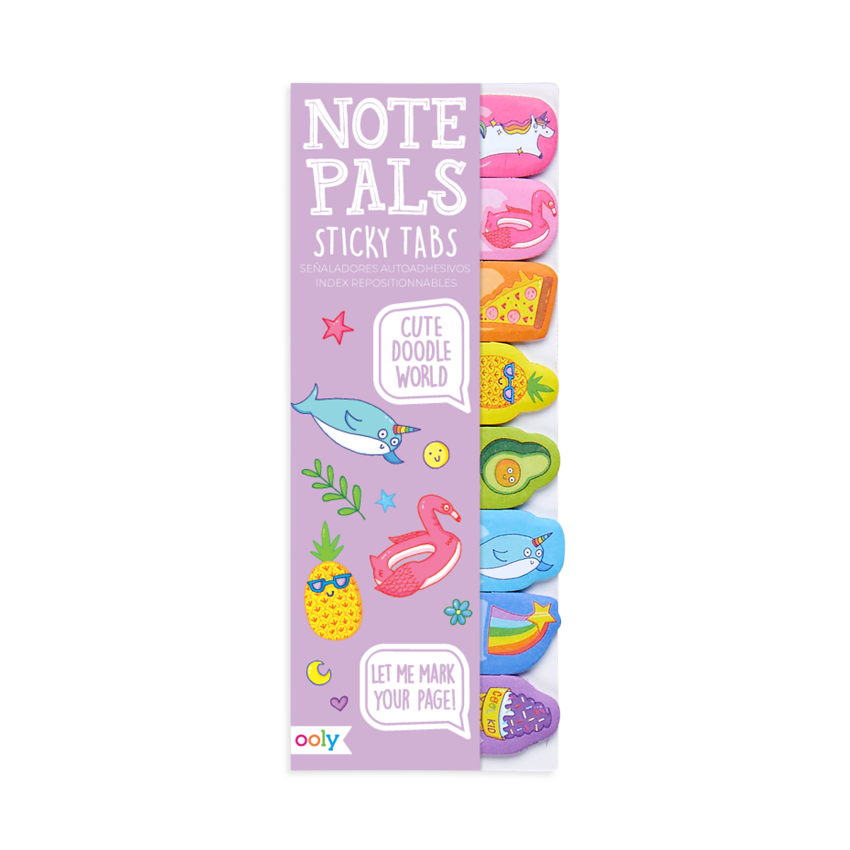 Note Pals Sticky Tabs: Cute Doodle World