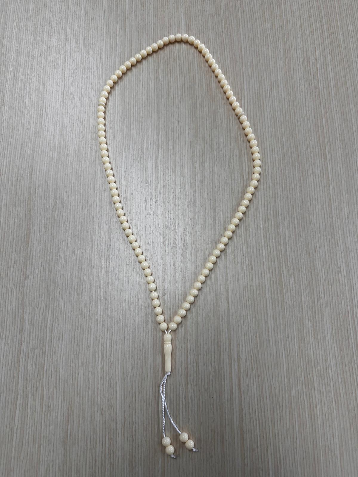 99 Cream Dhikr Beads