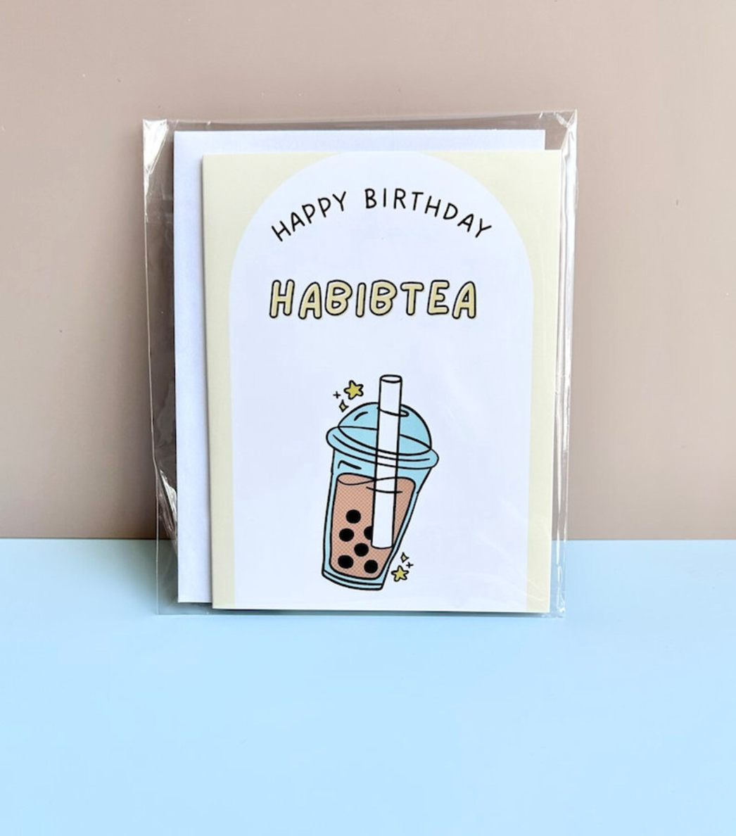 Happy Birthday Habibtea: Greeting Card