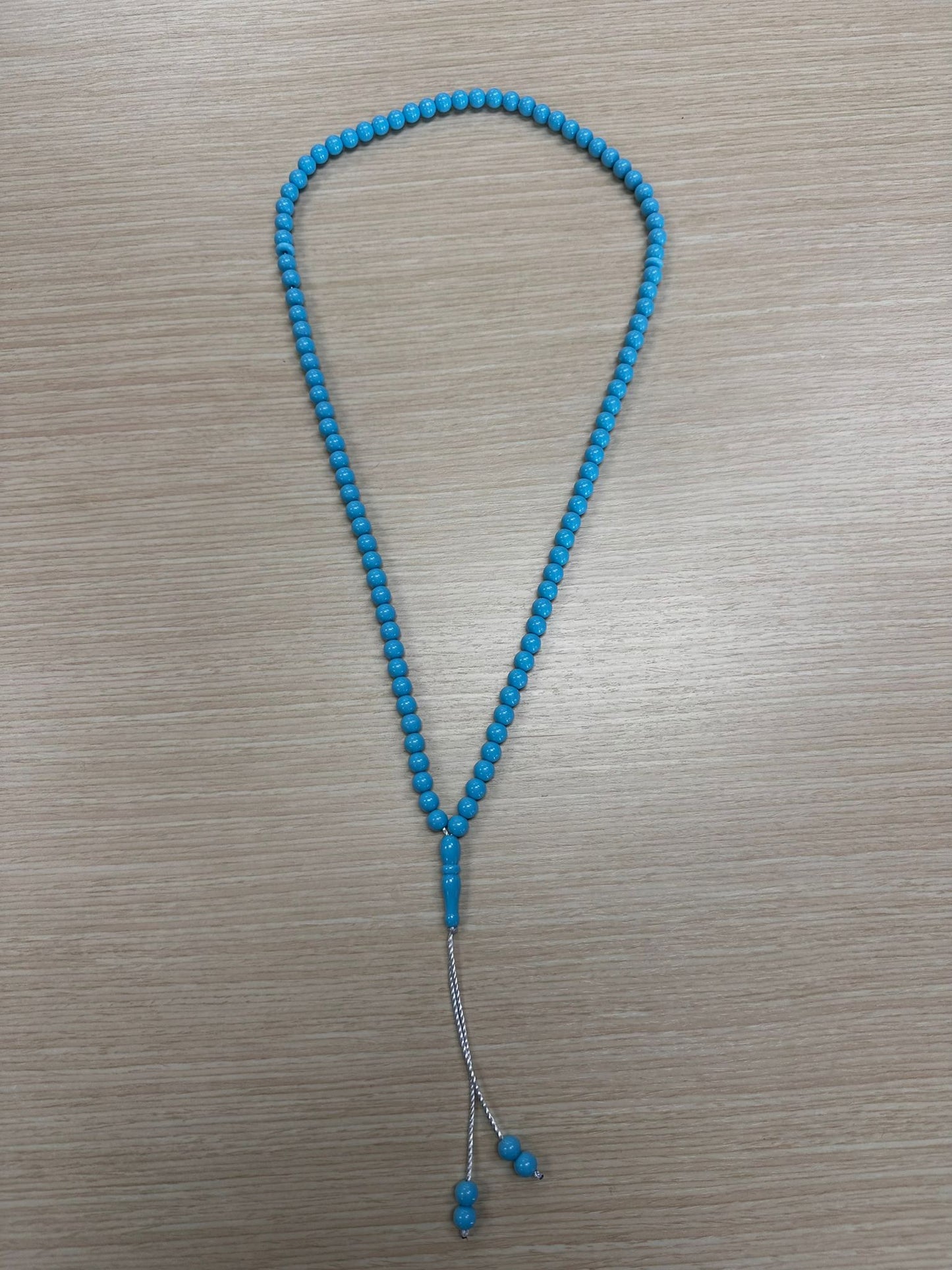 99 Light Blue Dhikr Beads