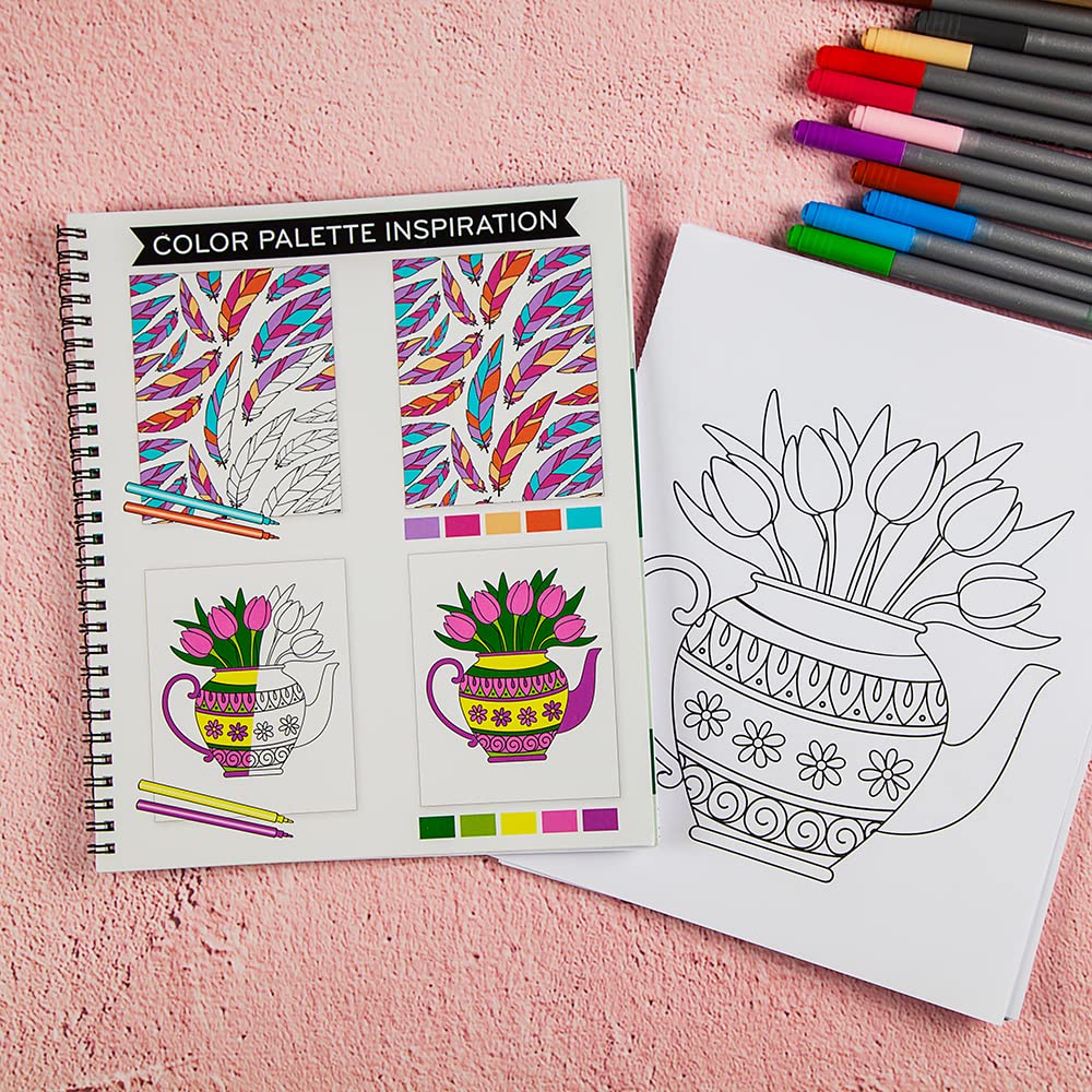 Large Print Calm Easy Color & Frame (Stress Free Coloring Book)