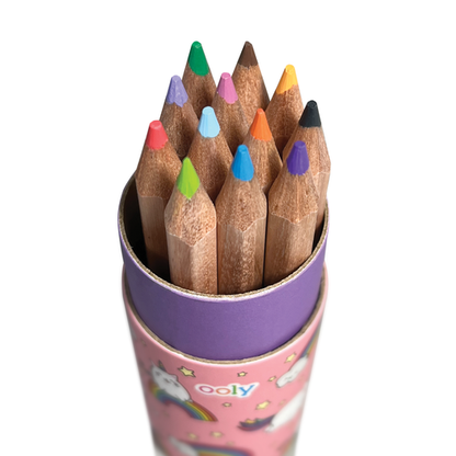 ooly: Draw 'n' Doodle Mini Colored Pencils + Sharpener, Set of 12