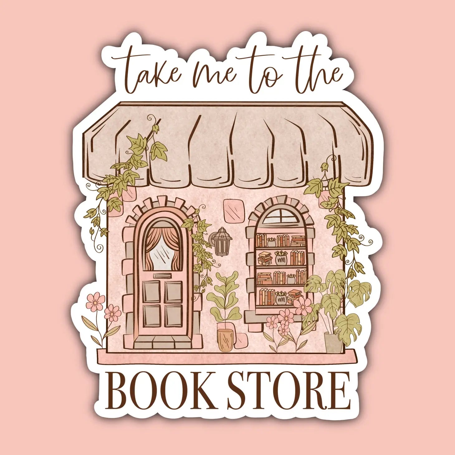 Take Me To The Bookstore Sticker