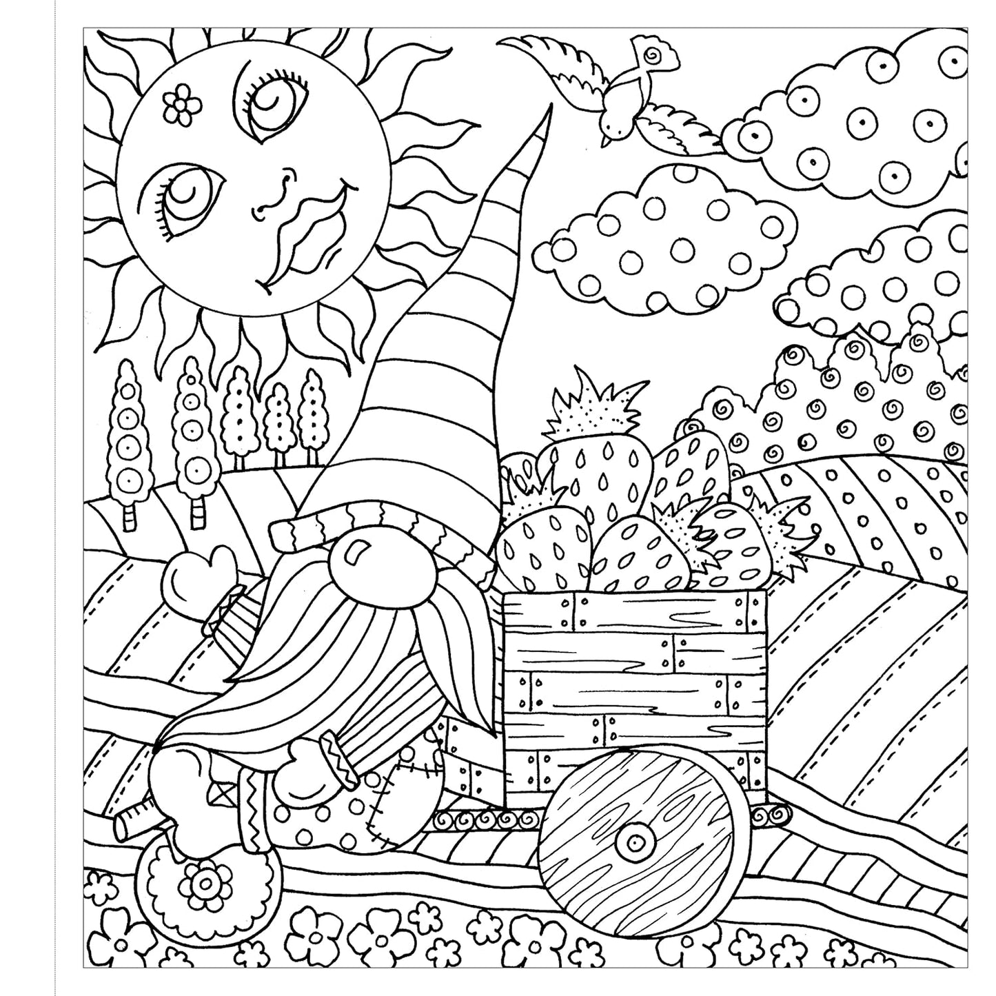 Gnomes at Home: Whimsical Friends to Color and Display (Zendoodle Coloring Book)