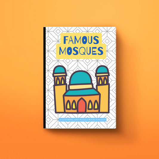 Famous Mosques: Coloring & Puzzle Book for Kids