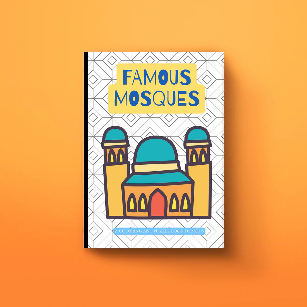Famous Mosques: Coloring & Puzzle Book for Kids