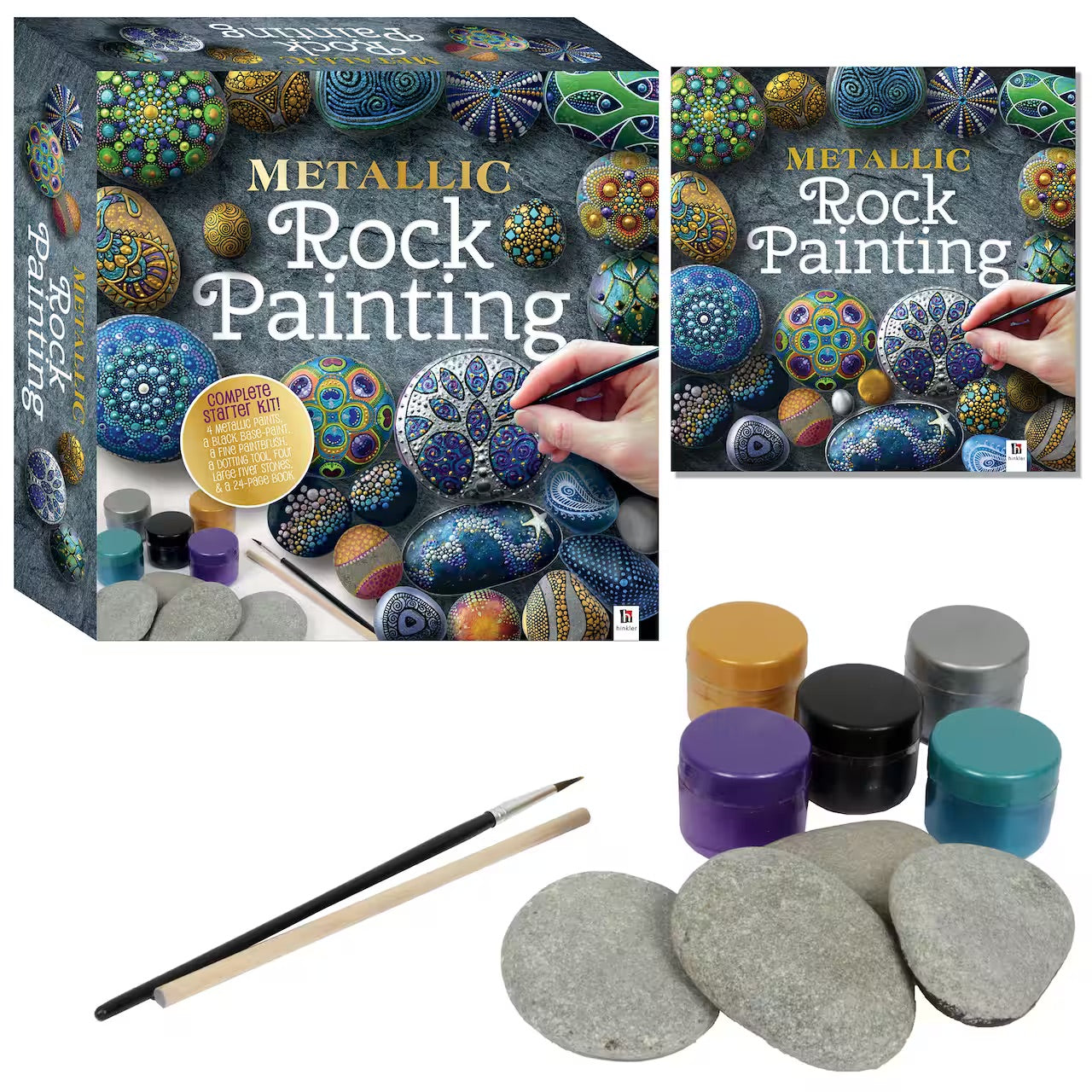 Metallic Rock Painting Kit - Rabata Cultural Center & Bookshop