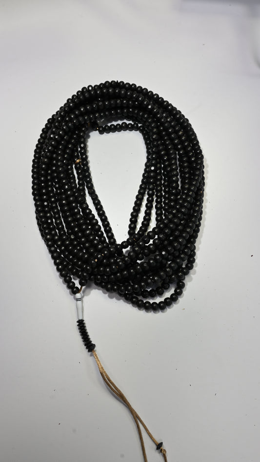 1000 Black Dhikr Beads with white tip