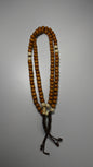 99 Caramel Brown Dhikr Beads w/ Brown and Cream Accents