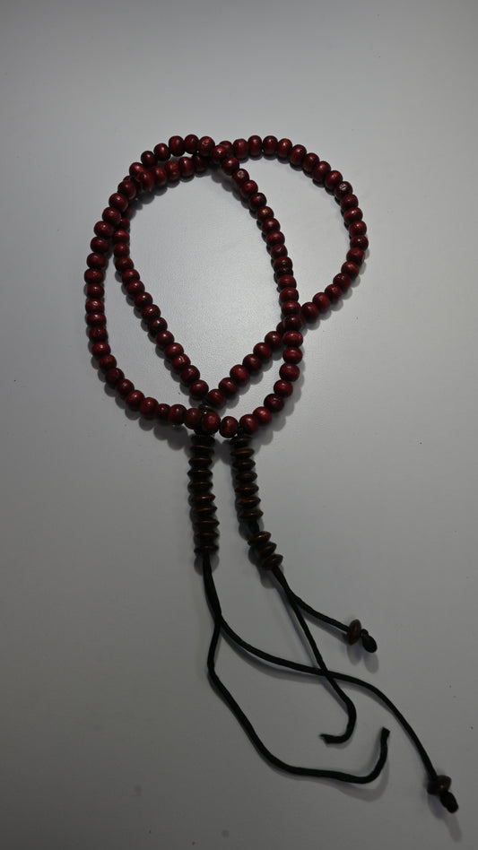 99 Burgundy Dhikr Beads w/ Brown tips (Small)