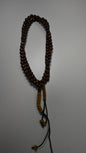 99 Brown Dhikr Beads with Gold tips