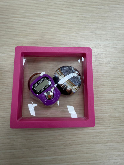 Dhikr Clicker Gift Set – Digital Tally Counter with Keychain (Purple)