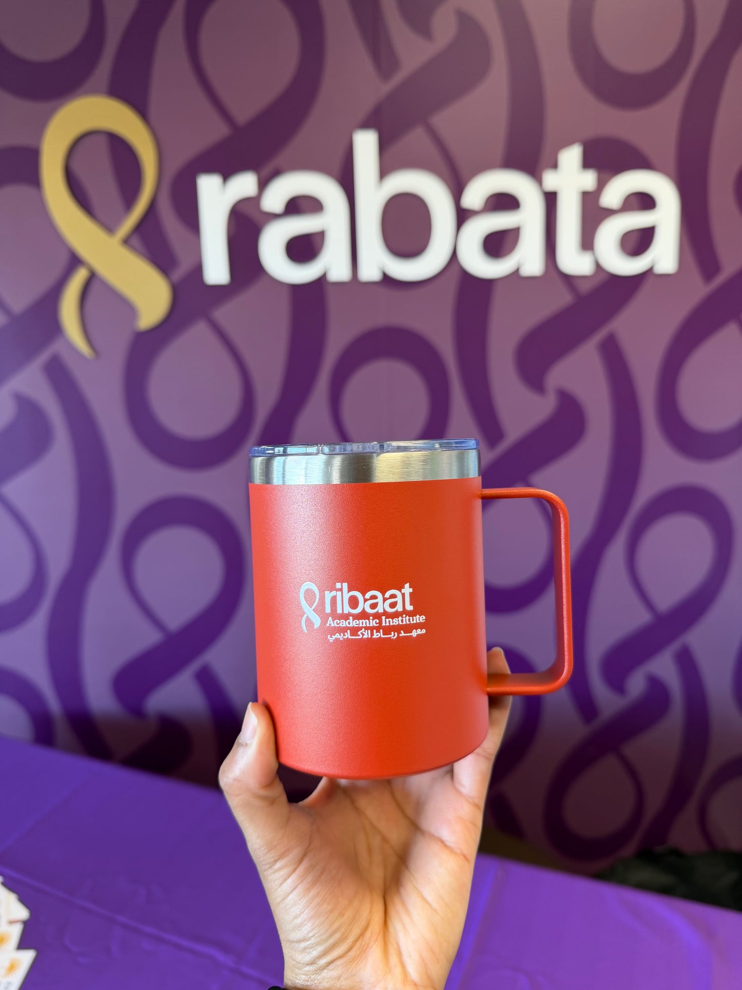 Ribaat Stainless Steel Insulated Coffee Mug with Handle