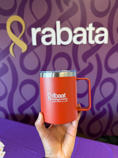 Ribaat Stainless Steel Insulated Coffee Mug with Handle