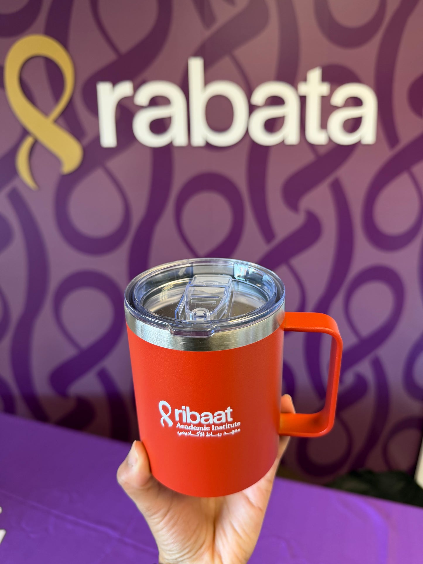 Ribaat Stainless Steel Insulated Coffee Mug with Handle