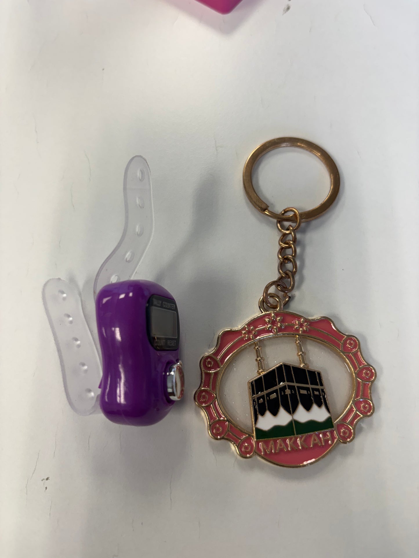 Dhikr Clicker Gift Set – Digital Tally Counter with Keychain (Purple)