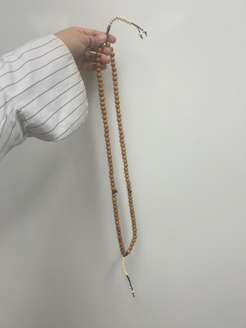 100 dhikr light brown wooden beads