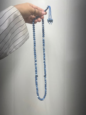 100 dhikr blue and white beads (Mohammed SAW and Allah SWT)