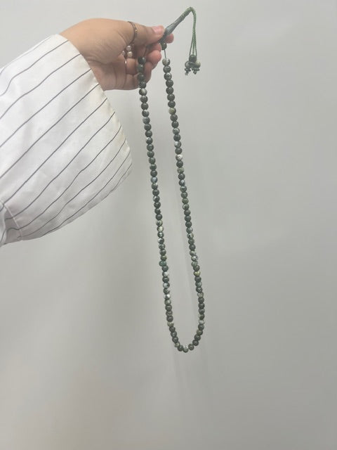 100 dhikr green and white beads (Mohammed SAW and Allah SWT)
