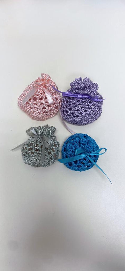 Small Dhikr Beads in Handmade Crocheted Case