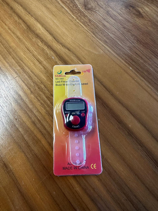 LED light dhikr clicker (red)