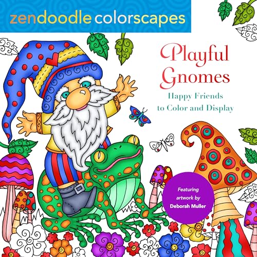 Playful Gnomes: Happy Friends to Color and Display
