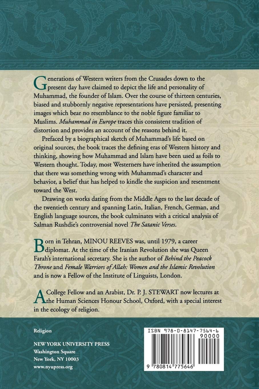 Muhammad in Europe: A Thousand Years of Western Myth-Making