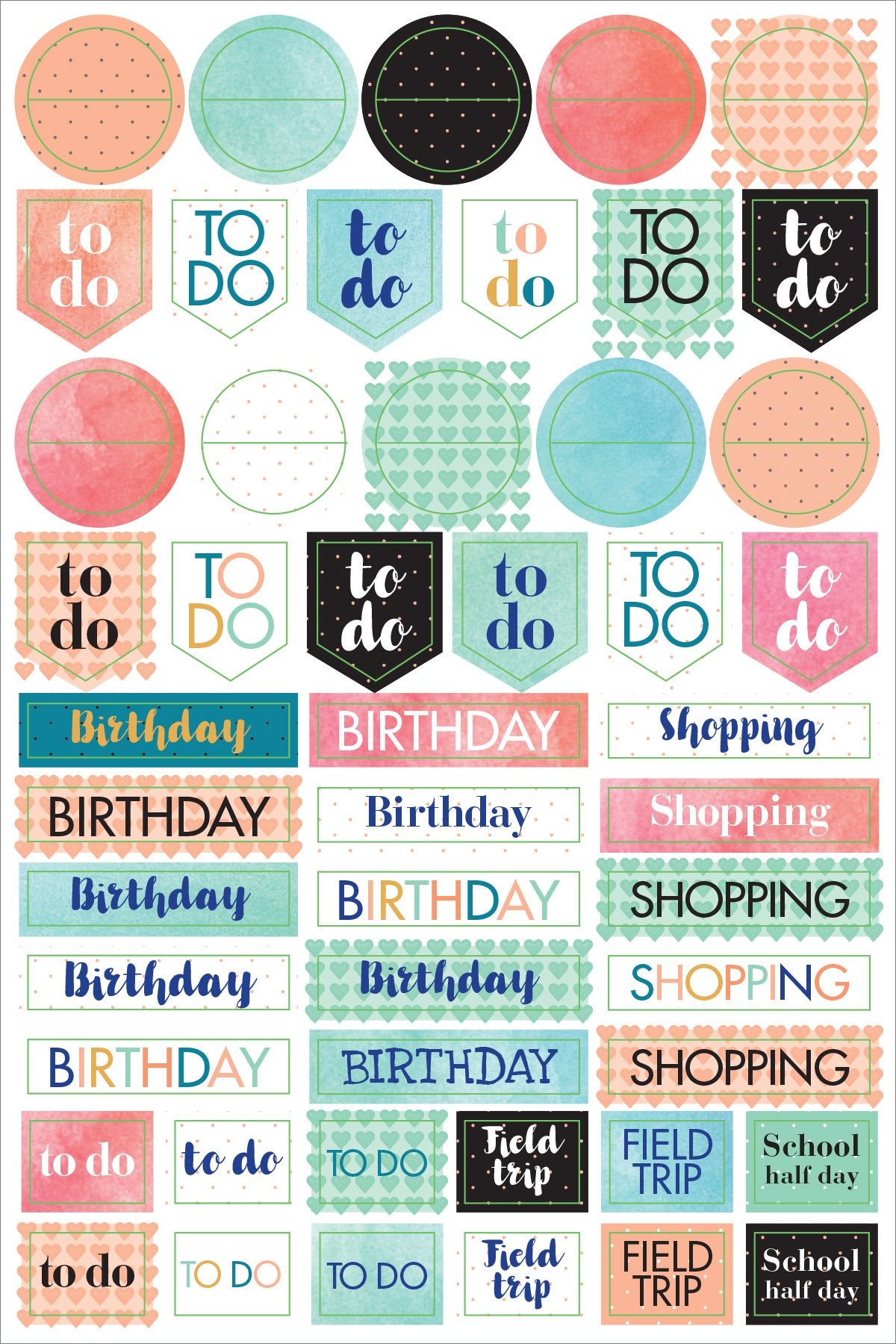 HAPPY BIRTHDAY Planner Stickers