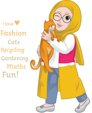 Salam Sisters: LAYLA - FASHION IS HER THING, LOVES CATS, MATHS GENIUS